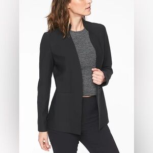 Athleta Women's Cosmic Black Travel Blazer Size 2